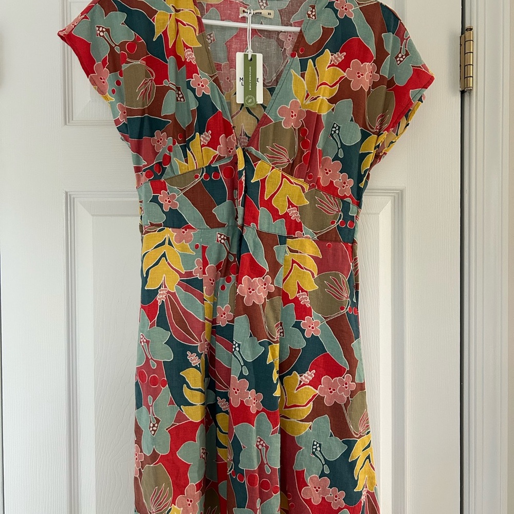 Marine layer Camila mini dress - hibiscus floral